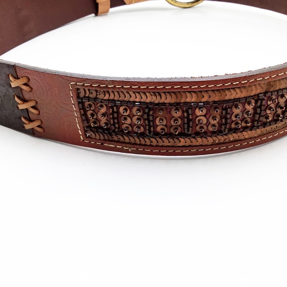 {Chico’s} Embellished Leather Belt - Picture 5 of 16